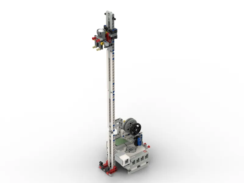 The finished Drop Tower model, built from LEGO MINDSTORMS EV3.