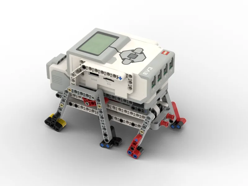 The finished Hexapod Walking Robot model, built from LEGO MINDSTORMS EV3.