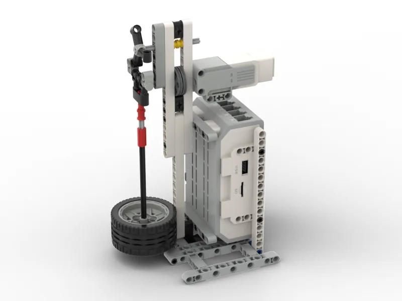 The finished Clock Ticking model, built from LEGO MINDSTORMS EV3.