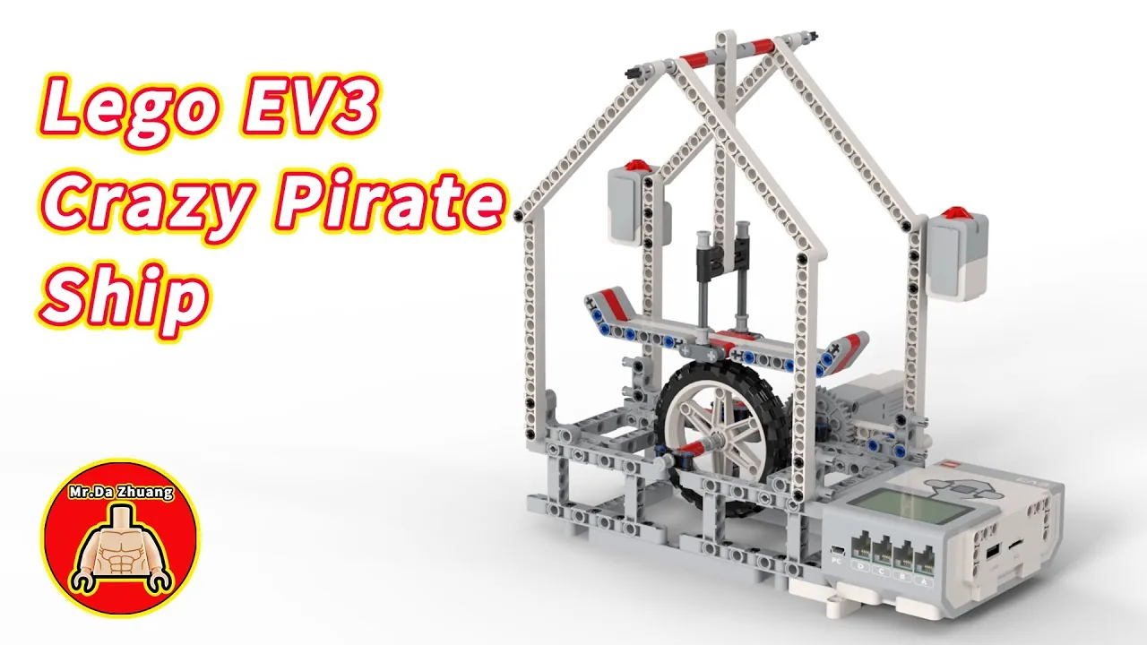 The finished Crazy Pirate Ship model, built from LEGO MINDSTORMS EV3.