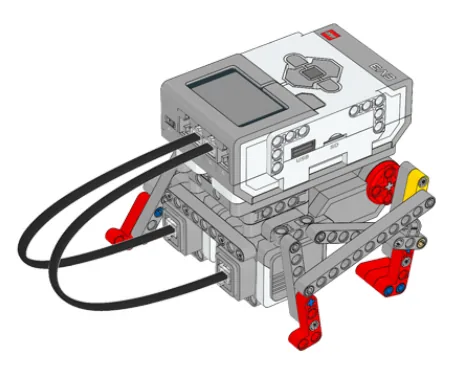 The finished Toddle Bot model, built from LEGO MINDSTORMS EV3.