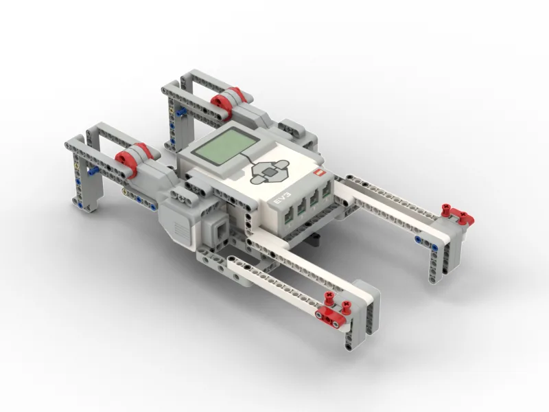 The finished Push-up Robot model, built from LEGO MINDSTORMS EV3.
