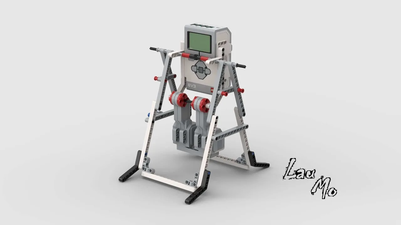 The finished Hanging Horizontal Bar Robot model, built from LEGO MINDSTORMS EV3.