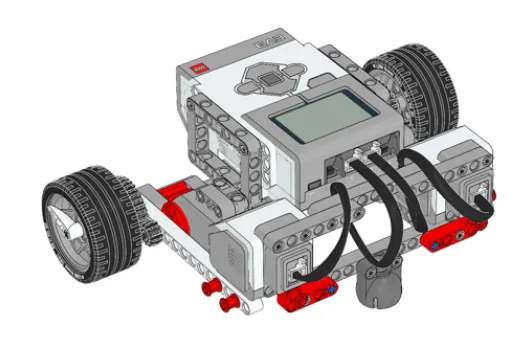 The finished Gear Bot model, built from LEGO MINDSTORMS EV3.