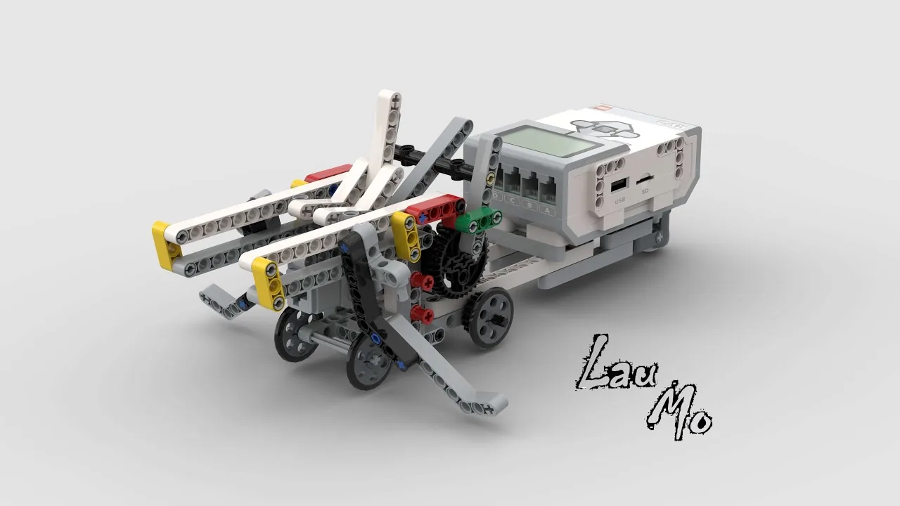 The finished Dragon Boat model, built from LEGO MINDSTORMS EV3.
