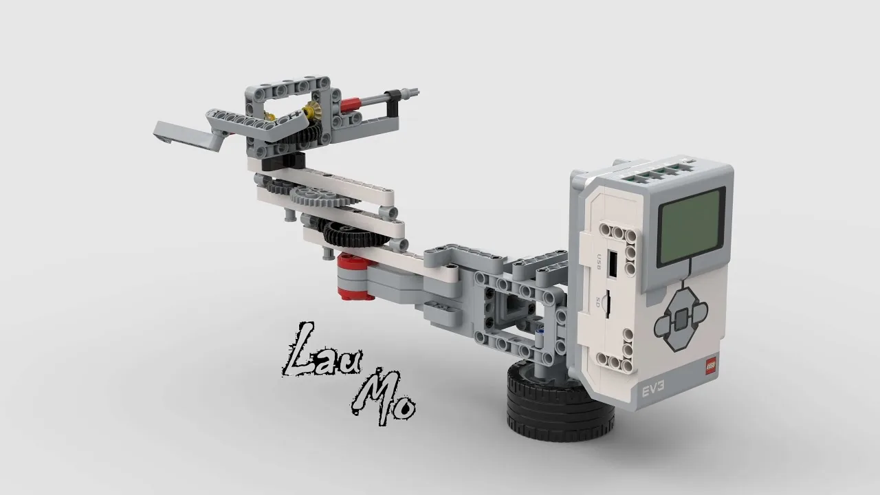 The finished Wind Plane model, built from LEGO MINDSTORMS EV3.