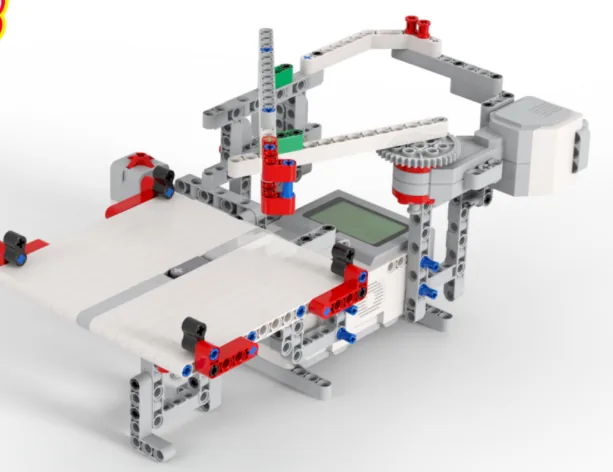 The finished EV3 Drawing Machine model, built from LEGO MINDSTORMS EV3.