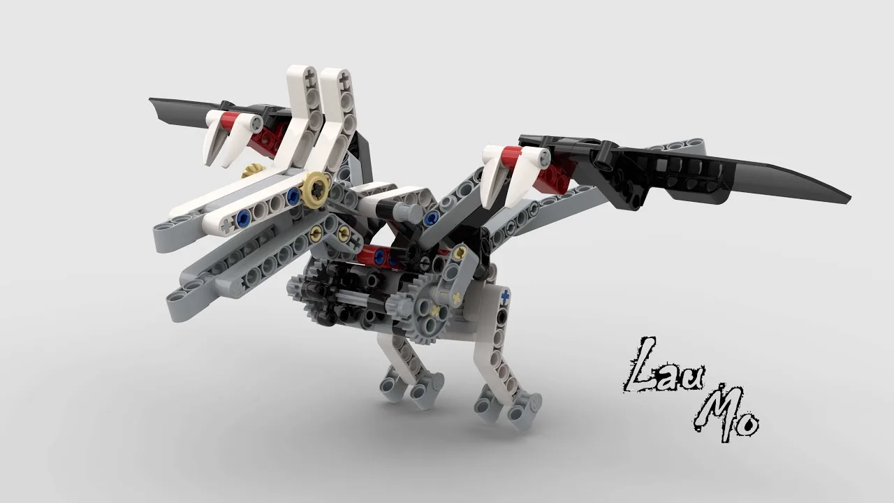 The finished EV3 Dinosaur Pterosaur model, built from LEGO MINDSTORMS EV3.