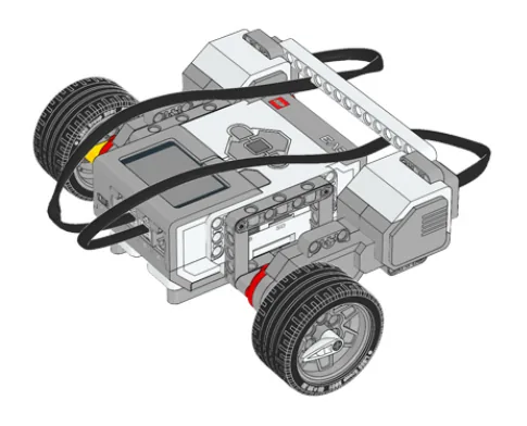 The finished EV3 Speed Bot model, built from LEGO MINDSTORMS EV3.