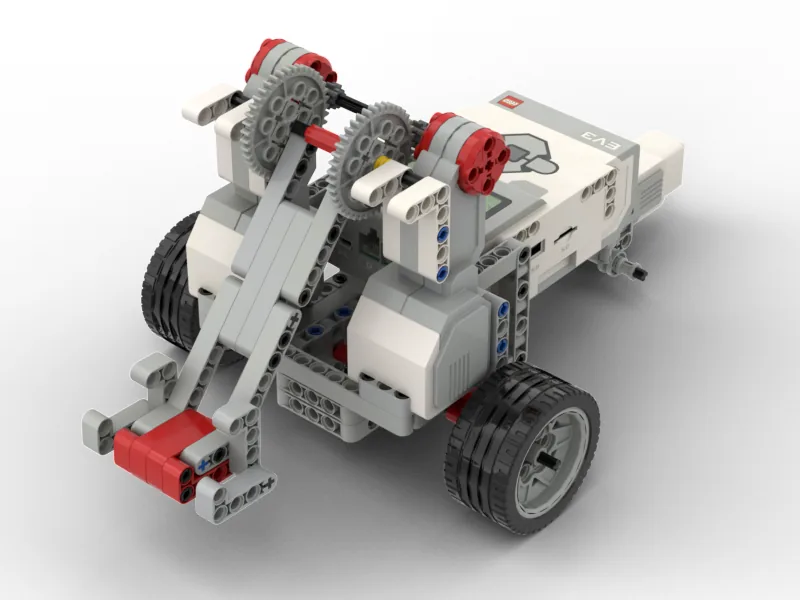 The finished Strong Lifter model, built from LEGO MINDSTORMS EV3.