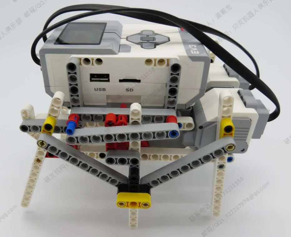 The finished Dual Motor Hexapod model, built from LEGO MINDSTORMS EV3.