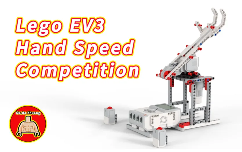 The finished EV3 Hand Speed Competition model, built from LEGO MINDSTORMS EV3.