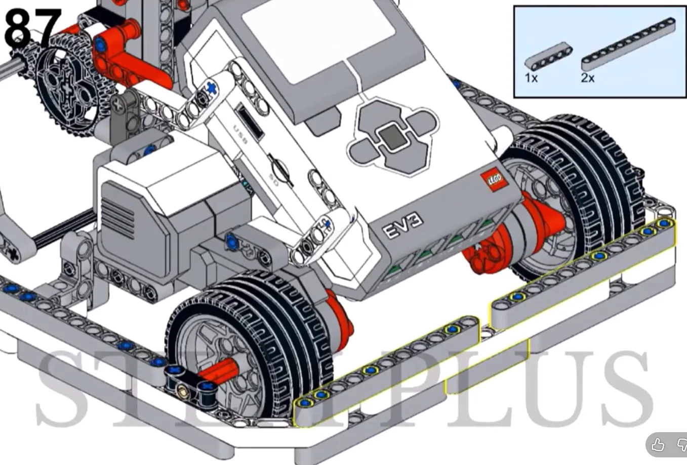 The finished EV3 Football model, built from LEGO MINDSTORMS EV3.