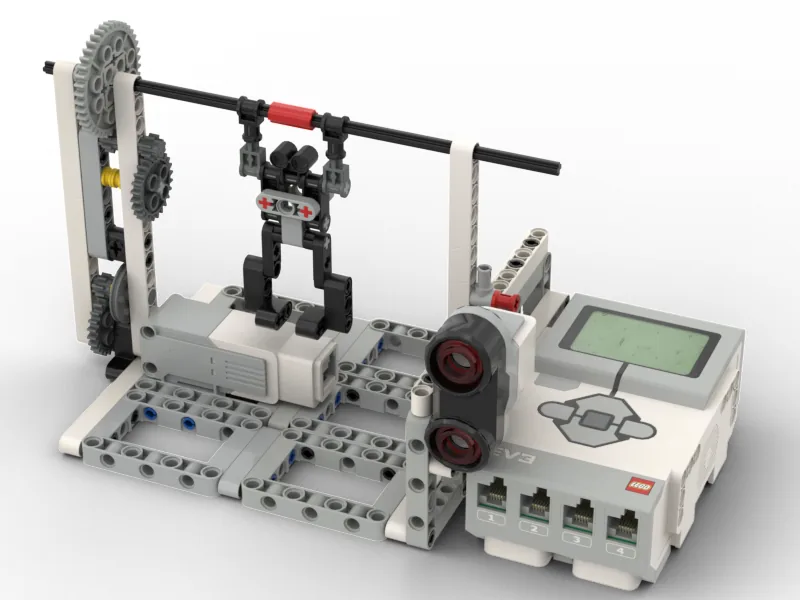 The finished Gymnastic model, built from LEGO MINDSTORMS EV3.