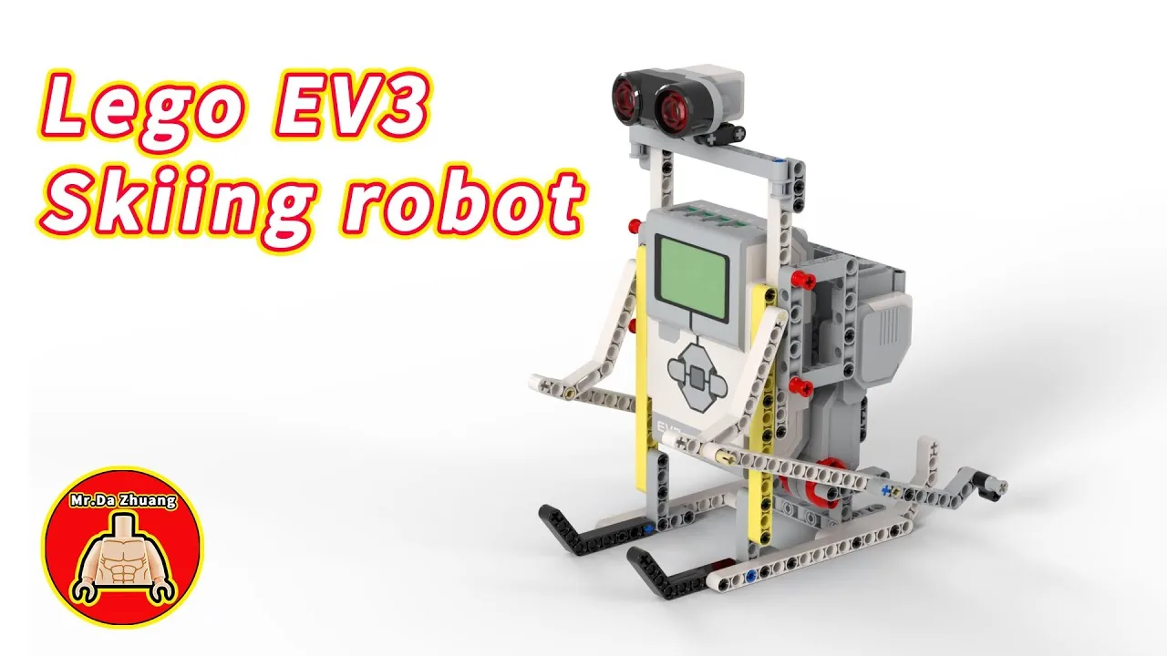 The finished EV3 Skii Robot model, built from LEGO MINDSTORMS EV3.