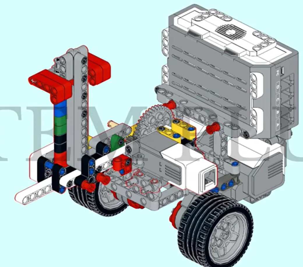 The finished EV3 Battle Rescue model, built from LEGO MINDSTORMS EV3.
