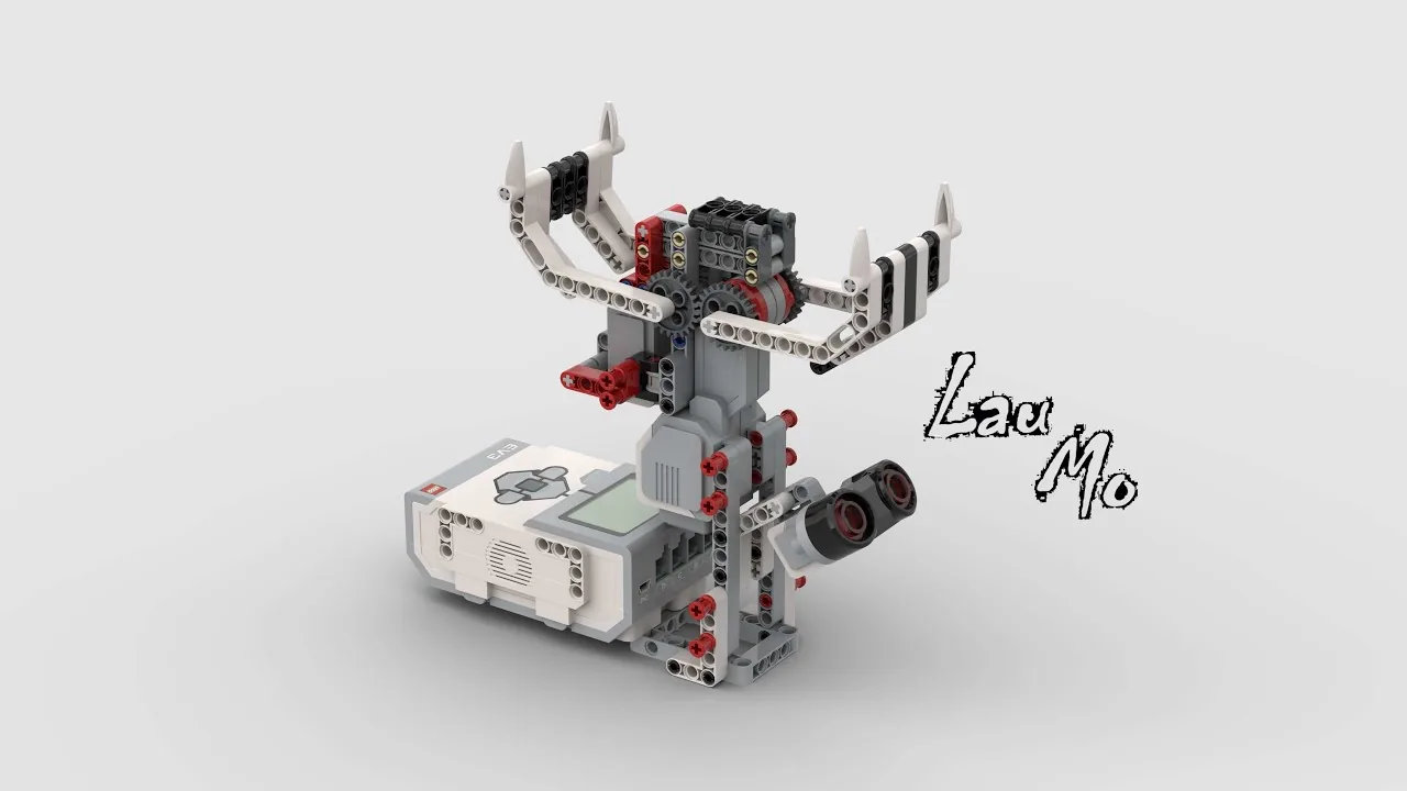 The finished EV3 Flower Rafflesia model, built from LEGO MINDSTORMS EV3.