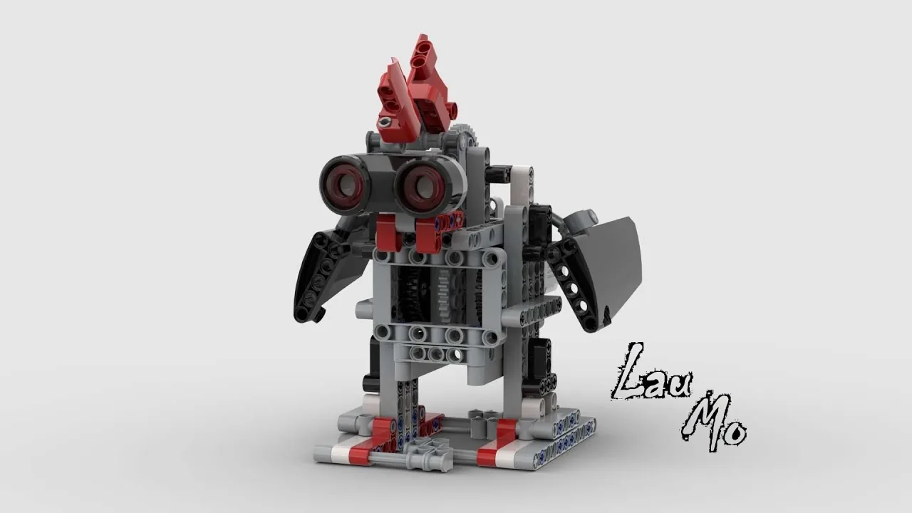 The finished EV3 Robot Chicken model, built from LEGO MINDSTORMS EV3.