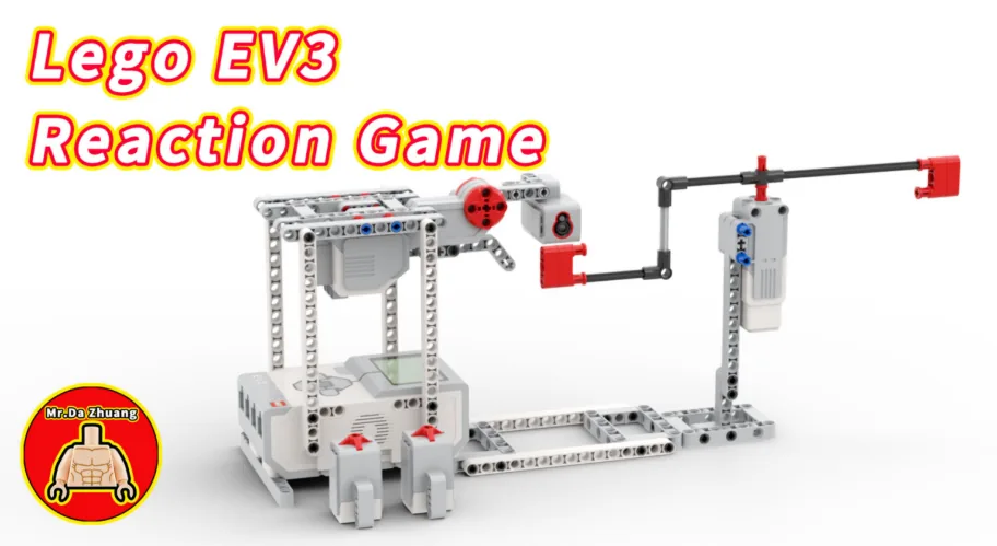 The finished EV3 Reaction Game model, built from LEGO MINDSTORMS EV3.