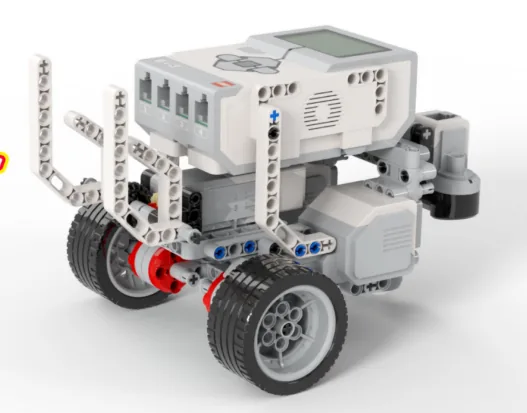 The finished EV3 Erecting Bridge Car model, built from LEGO MINDSTORMS EV3.