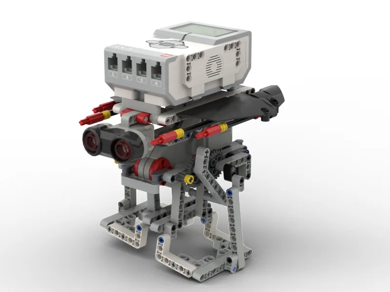 The finished EV3 Robot Biped Walking Robot model, built from LEGO MINDSTORMS EV3.