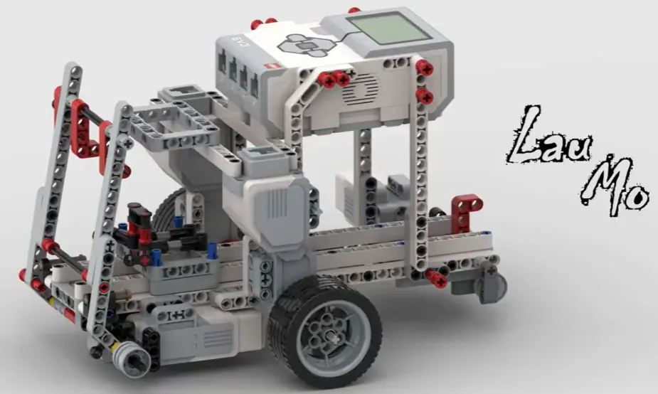 The finished EV3 Bowling Car model, built from LEGO MINDSTORMS EV3.