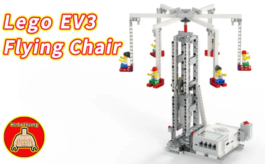 The finished Flying Chair big model, built from LEGO MINDSTORMS EV3.