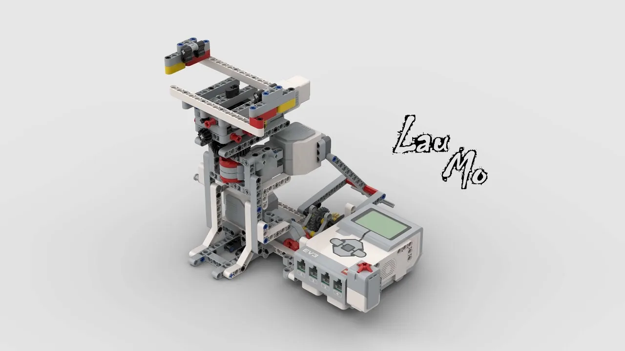 The finished EV3 Phone Stand Holder model, built from LEGO MINDSTORMS EV3.