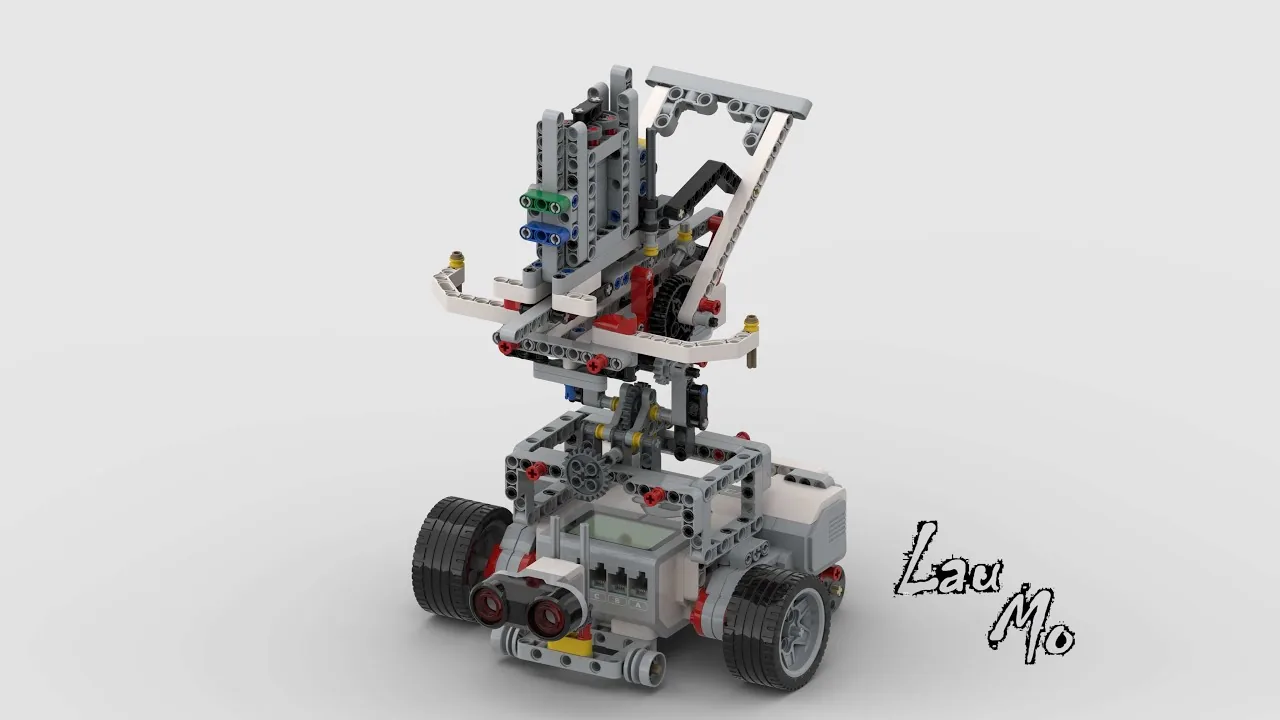 The finished EV3 Robot Repeating Crossbow Tank model, built from LEGO MINDSTORMS EV3.