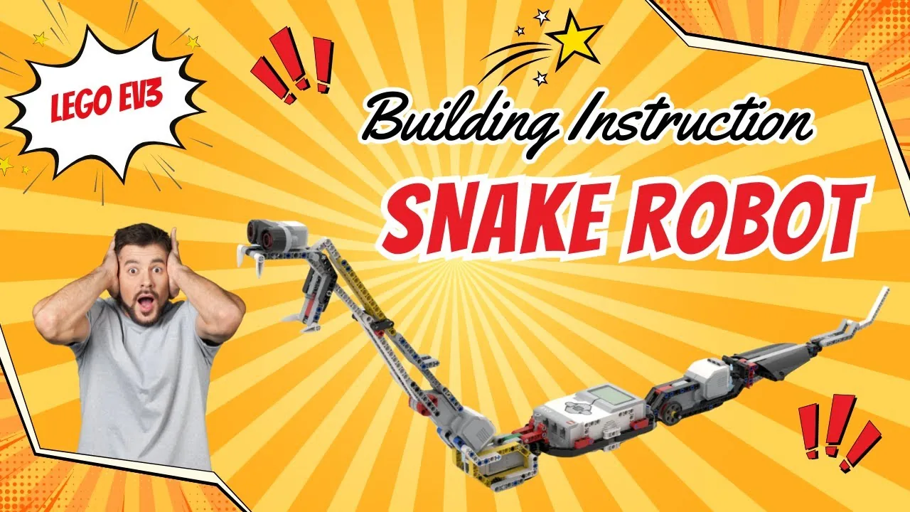The finished EV3 Snake Robot model, built from LEGO MINDSTORMS EV3.