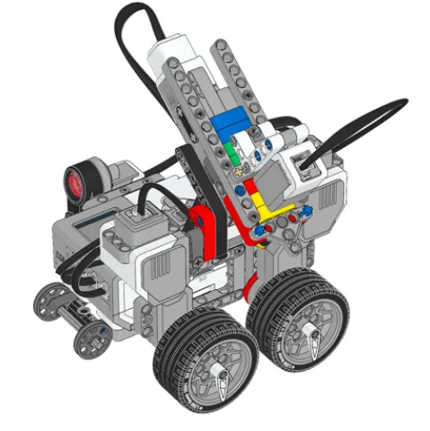 The finished EV3 Sorter Bot model, built from LEGO MINDSTORMS EV3.
