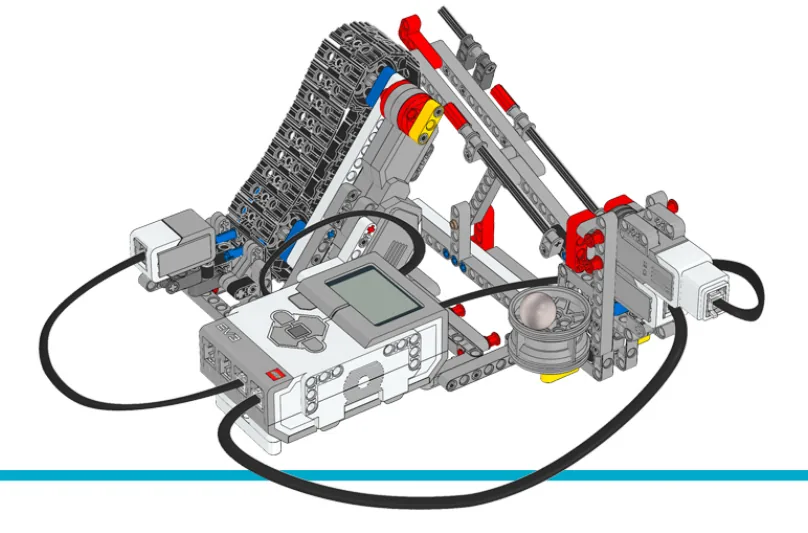 The finished EV3 Ball Conveyor model, built from LEGO MINDSTORMS EV3.