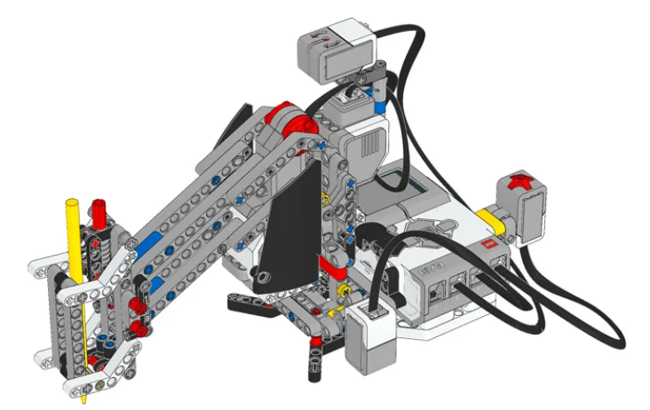 The finished EV3 Pen Arm model, built from LEGO MINDSTORMS EV3.