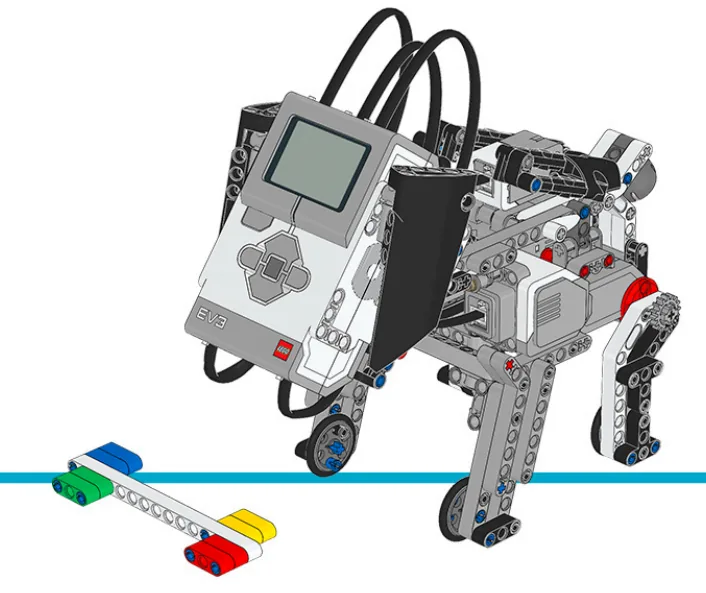 The finished Puppy model, built from LEGO MINDSTORMS EV3.