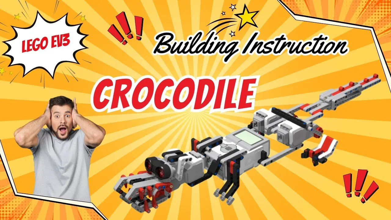 The finished EV3 Crocodile Robot model, built from LEGO MINDSTORMS EV3.