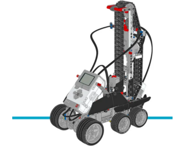 The finished EV3 Model Expansion Set Stair Climber model, built from LEGO MINDSTORMS EV3.