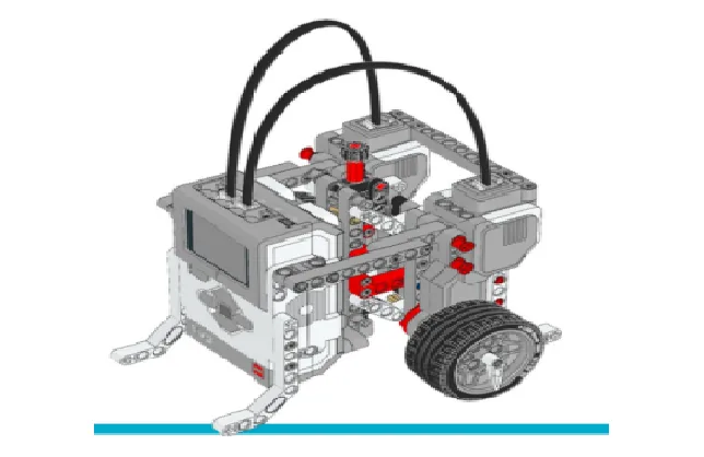 The finished EV3 Plot Bot model, built from LEGO MINDSTORMS EV3.