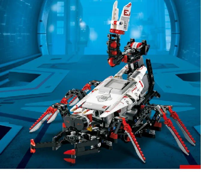 The finished EV3 SPIK3R model, built from LEGO MINDSTORMS EV3.