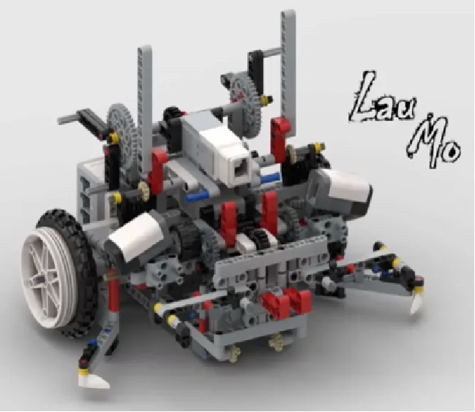 The finished EV3 WRO Junior Robot model, built from LEGO MINDSTORMS EV3.